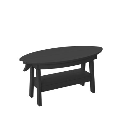  Table basse Surfboard. Noir