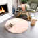 Diller Soft Pink Faux Sheepskin Fur Machine Washable Shag Fluffy Area Rug