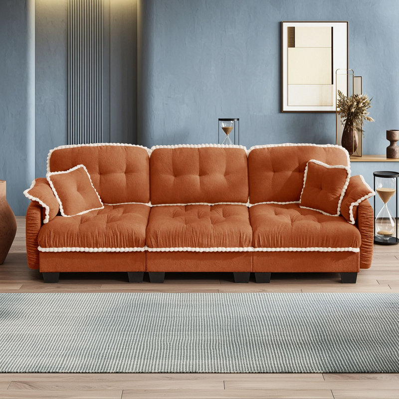 Canapé Chenille, Orange