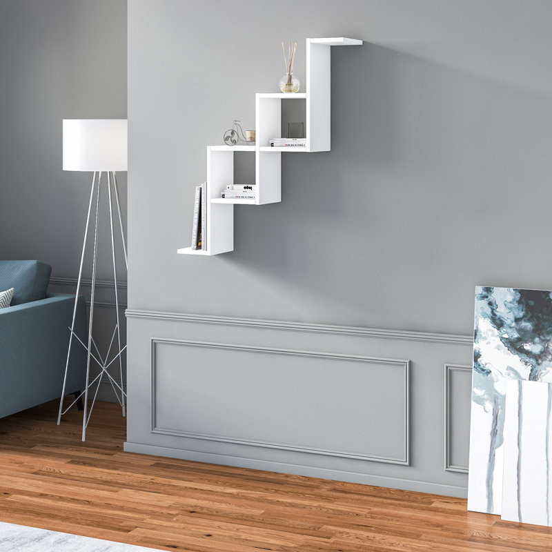 Tablette murale Caroti, Blanc