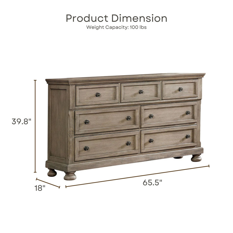 Ikko 65.5'' W 7 - Drawer Dresser