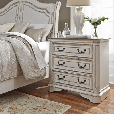 Colchester 3 Drawer Nightstand w/ Charging Station