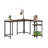 L-Shaped Desk With Adjustable Shelves