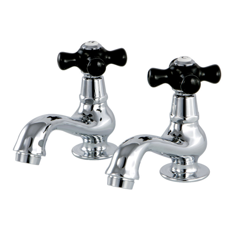 Robinet de salle de bain central à Duchess, Chrome poli