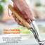 Tower BBQ Multi-Functional Spatula/ Tongs with Wooden Handle, Stainless Steel