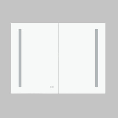 Armoire à pharmacie sans cadre avec miroir et 3 tablettes réglables l 40 po x H 30 po Burzynski