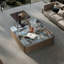 Table basse carrée moderne et luxueuse