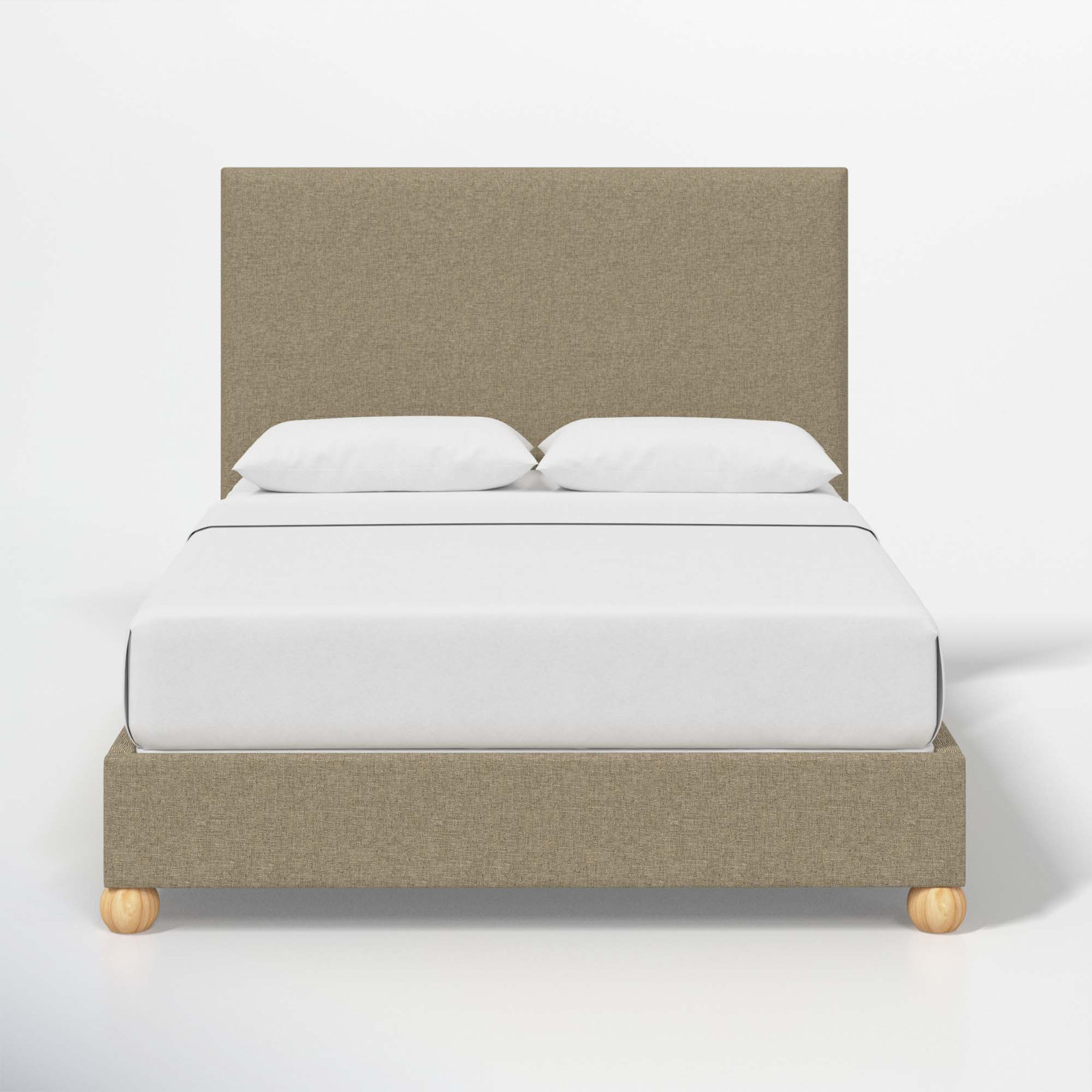 Benita Upholstered Bed, King, Zuma Natural Textured Linen