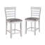 Fulkerson 5-Piece Counter Height Extendable Rubberwood Solid Wood Dining Set