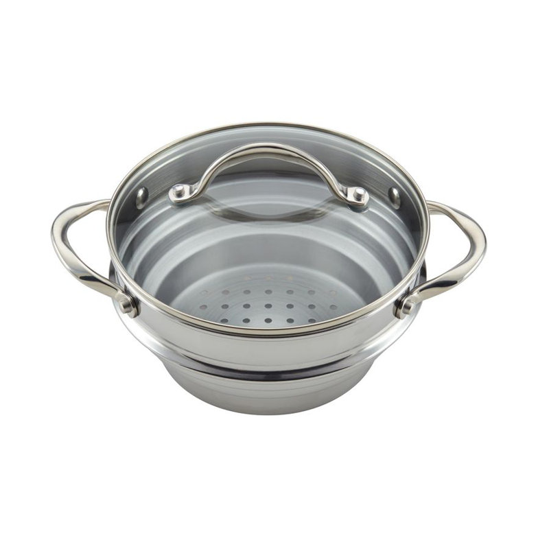 Anolon Classic Stainless Steel Universal Steamer Insert with Lid