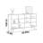 Light luxury black trendy bookcase