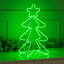 Darrisha Noble Green Neon Style Lit Christmas Tree 50cm Figurine Novelty Light