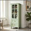 Armoire avec portes en verre et double tiroir-2131794615