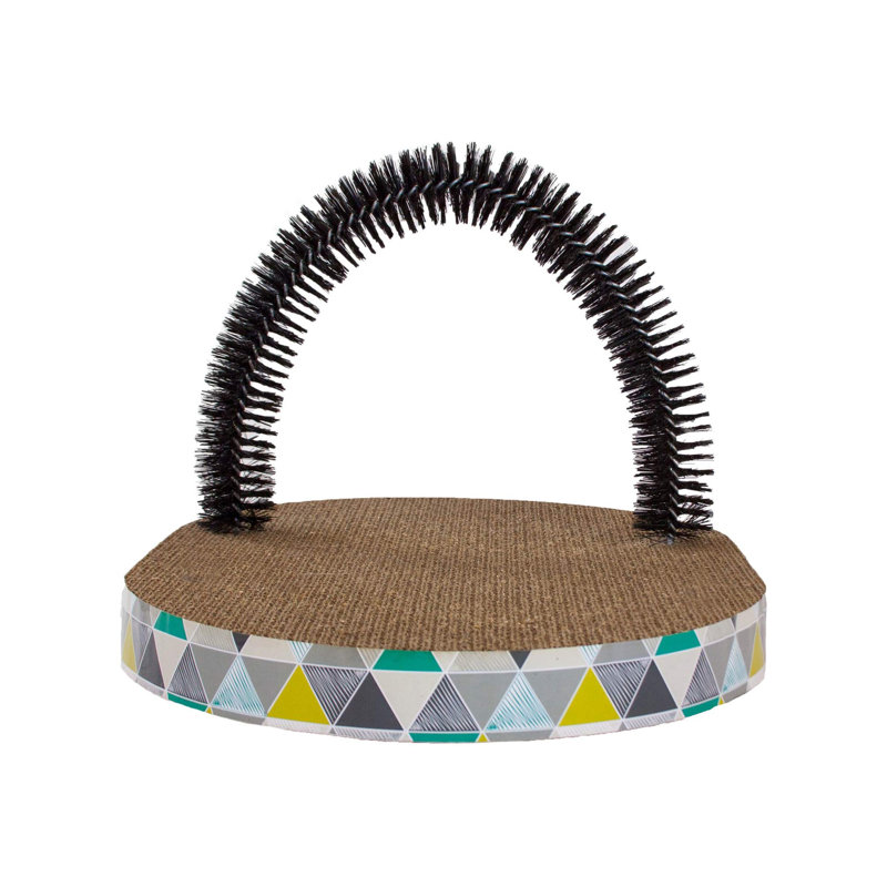 Petstages Scratch & Groom Corrugated Cat Scratch Pad With Catnip