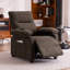 Fauteuils inclinables chauffants à massage, fauteuil moderne en bois de chenille pour la maison