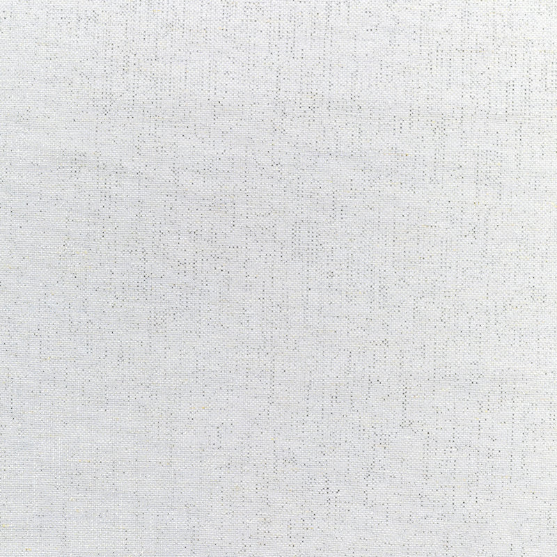 Perfect Plains Viscose, Linen and Polyester Fabric, White/Silver