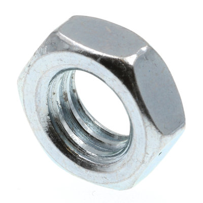 Hex Jam Nuts, 3/8 in.-16, A563 Grade A Zinc Plated Steel (50 Pack)
