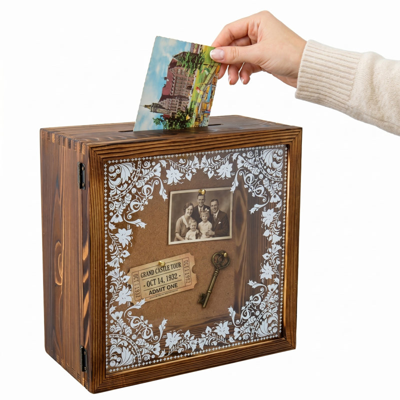 Wall Mounted Wood Picture Frame Shadow Box