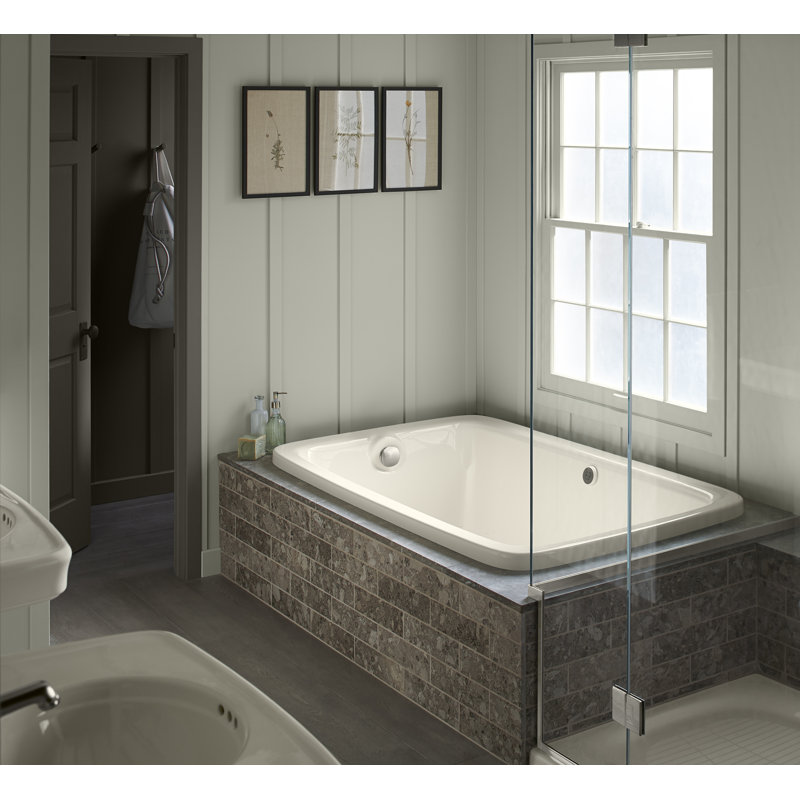 PureFlo Drain Stopper Tub Drain, Vibrant Brushed Nickel