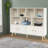 33.9"H x 41.7"W x 9.4"D Storage Bookcase, Open Bookshelf With Solid Wood Legs, Standing Open Bookshelf With 11 Compartments-114814314