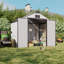 Remise de rangement extérieure en résine avec plancher et évent, remise à outils-130770292-130770293