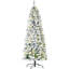 Sapin de Noël artificiel enneigé 6 pi avec des branches réalistes, 250 lumières DEL et 462 pointes-345741392