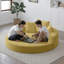 Canapé-lit convertible, multifonctionnel, lit circulaire, canapé futon réglable, canapé-lit en velours côtelé sans assemblage pour appartement bureau chambre salon-1064681911