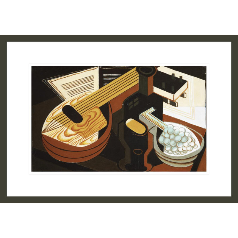 La mandoline par Juan Gris, H 15,38 po x l 21,75 po