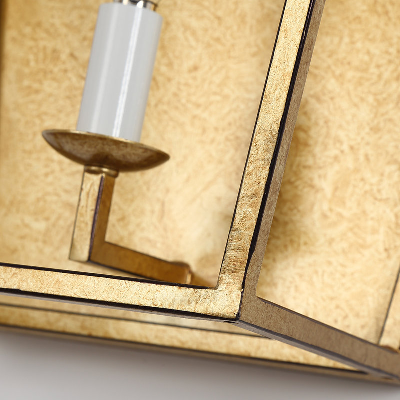 Edel Steel Candle Wall Light, Gold