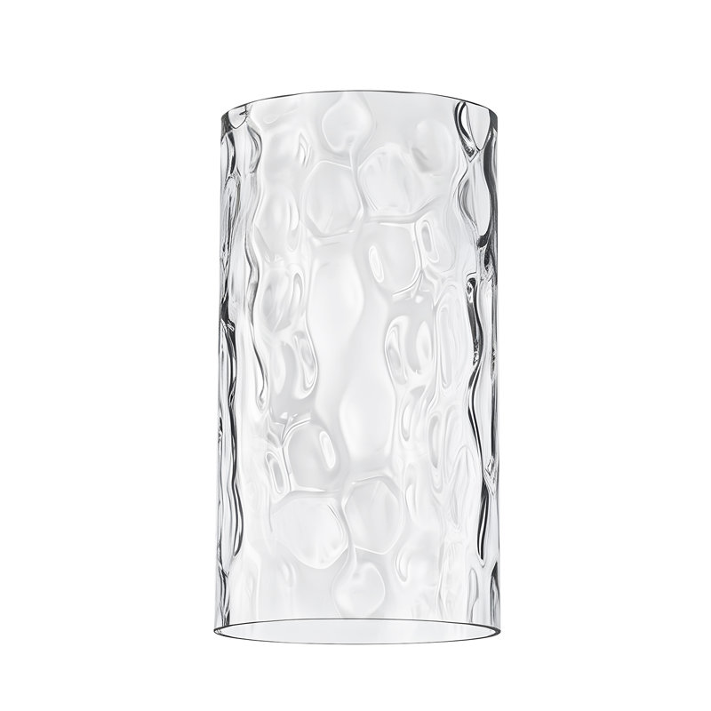Abat-jour simple en verre martelé