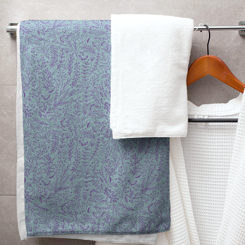 Katelyn Elizabeth Bath Towel, Blue/Purple