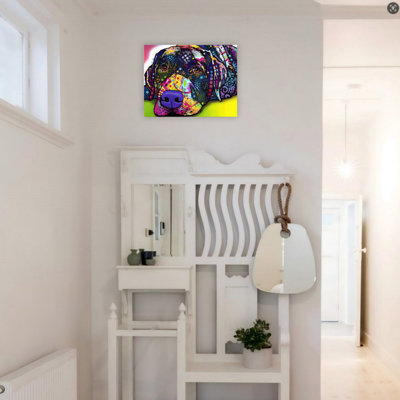 Art mural en toile 24 "x 18" Savvy Labrador