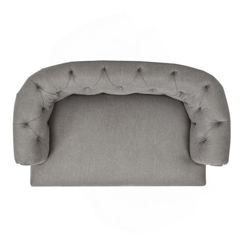 Canapé-lit Chesterfield pour chien Kiki 36,5 po, Gris