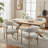 19.3" Seat Height Upholstered Side Dining Armchair with Solid Wood Legs-230250733