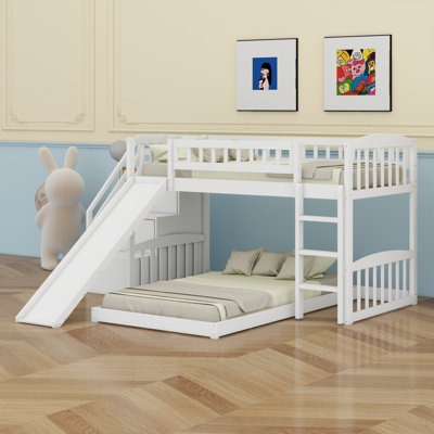 Stairway Bunk Bed With Slide