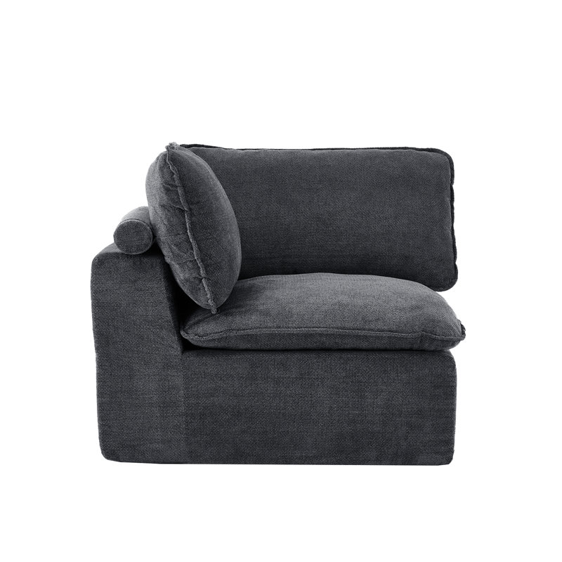 Canapé modulaire compressé, Gris foncé