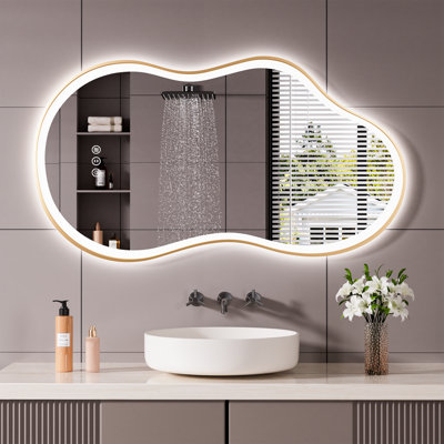 Miroir de salle de bain irrégulier
