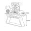Console de couloir noire-441365892