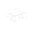 Carliana Oak Metal Base Dining Table-140363138-140363141