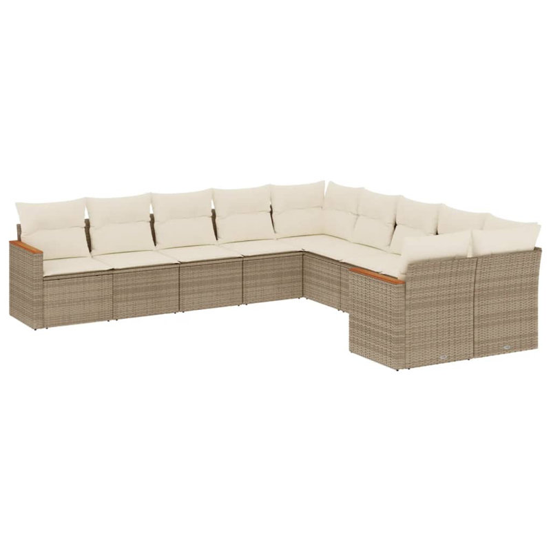 Vidaxl Garden Sofa Set Beige