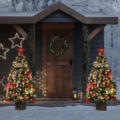 54' H Lighted Artificial Christmas Tree