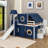 Full Size Loft Bed With Tower-683273061