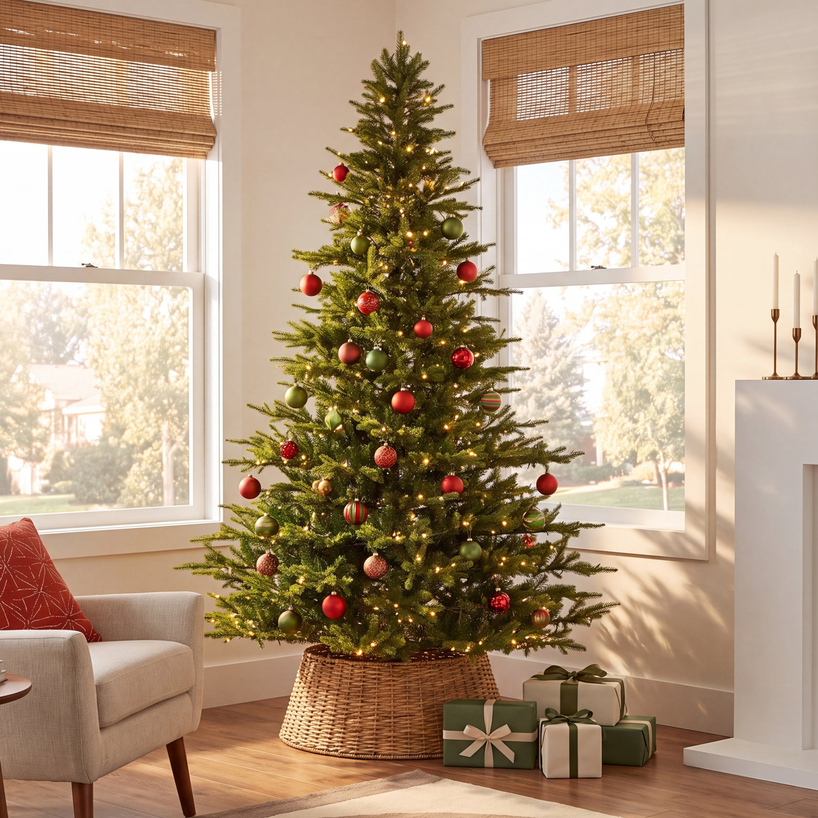 Mcdaniel 11' Pre-Lit Fir Christmas Tree, 9' H