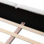 Lit plateforme très grand avec tête et pied de lit Boucle Thick, style bloc rembourré, blanc-426908933-426908935