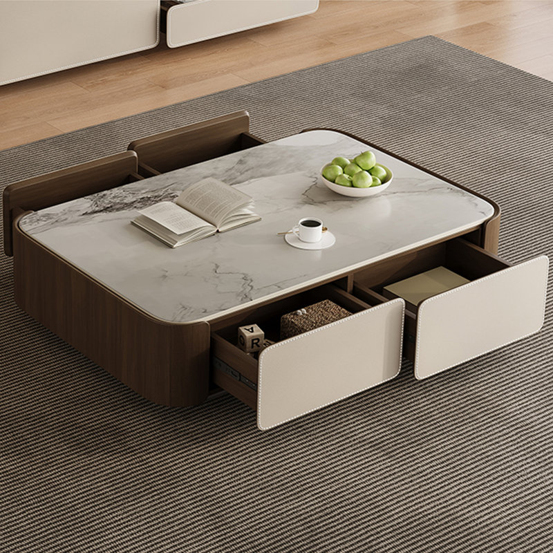 Table rectangulaire légère et luxueuse, H 13,8 po x L 47,2 po x l 27,6 po