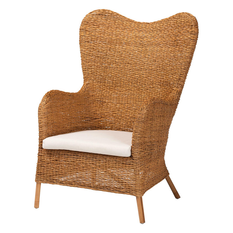 Carolino Bohemian Light Honey Rattan Arm Chair
