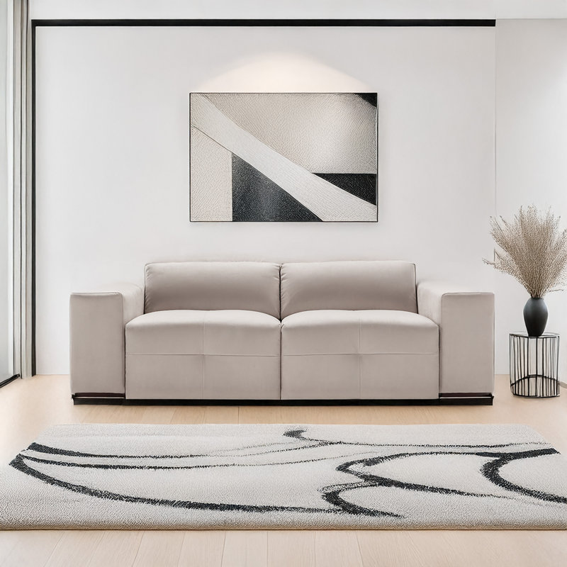 Canyonville Microfiber Loveseat In Light Gray