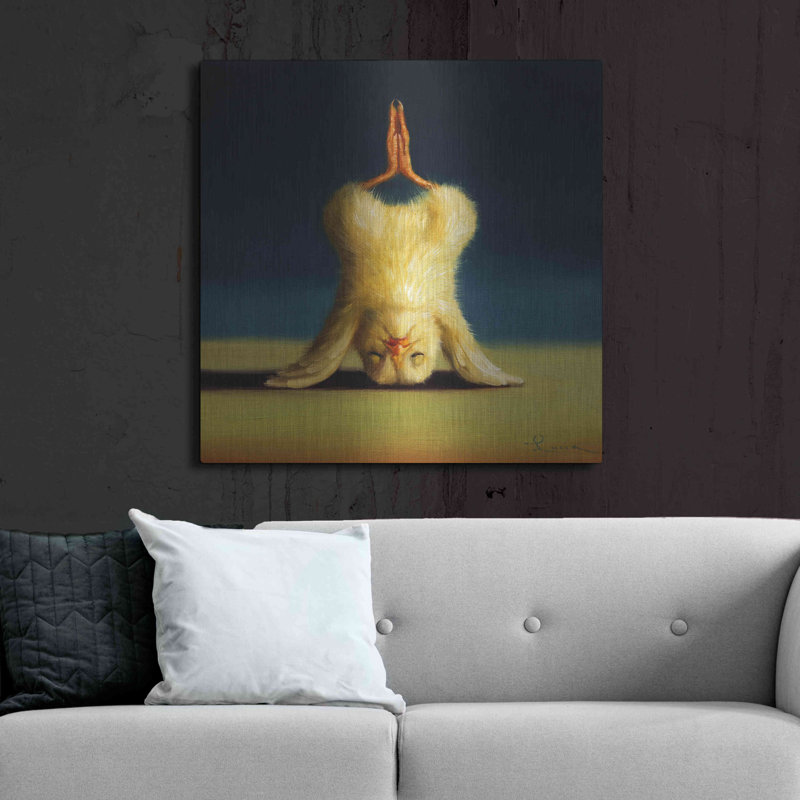 "Poussoir de yoga Lotus Lotus" par Lucia Heffernan, H 36 po x l 36 po