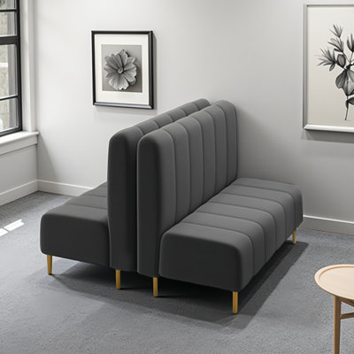 Ensemble de banc de réception en velours