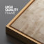 «Neutral Beige Brush», reproduction d'art sur toile encadrée minimaliste moderne pour salon ou bureau-115165364-115165366